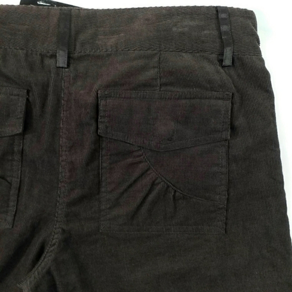 BCBGMaxAzria Mahogany Brown Fine Wale Bootcut Corduroy Pants Womens Size 6 NWT - Picture 7 of 11